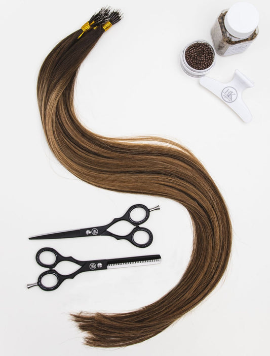 Caramel Swirl i-Tip Extensions